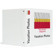 Małopolskie - Lesser Poland waving flag with name Vinyl Binders