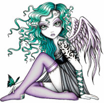 Malory Butterfly Tattoo Angel photo sculptures