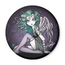 Malory Cute Little Tattoo Angel magnets by mykajelina Malory Cute Little Tattoo Angel magnets