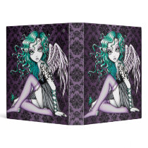 "Malory" Cute Tattoo Violet Angel Binder Notebook