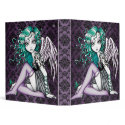 "Malory" Cute Tattoo Violet Angel Binder Notebook