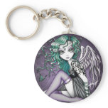 Malory Violet Tattoo Angel Keychain