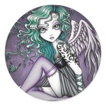 Malory Violet Tattoo Angel Stickers by mykajelina Malory Violet Tattoo Angel Stickers