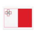 Malta Flag (light) Postcard