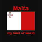 Malta Flag Map Text Ladies Baby Doll