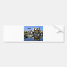 Malta Vallete Harbor (St.K) Bumper Stickers