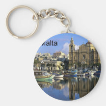 Malta Vallete Harbor (St.K) Key Chain