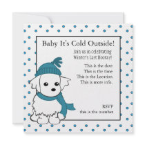 Maltese Baby Invite