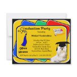 Maltese Blue Graduation Party Invitation