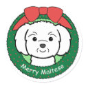Maltese Christmas stickers