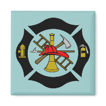Maltese Cross - Black - Magnet by kklawiter Maltese Cross - Black - Magnet