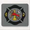 Maltese Cross Black - Mousepad