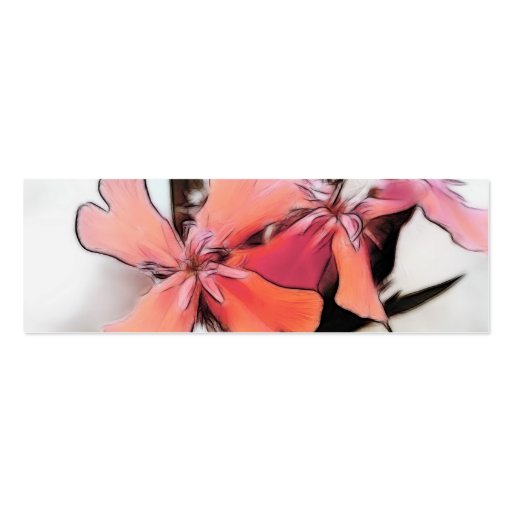 Maltese Cross Flowers Abstract Business Card (back side)