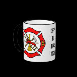 Maltese Cross Red Mug mugs