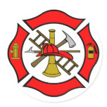 Maltese Cross Sticker