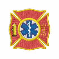 Maltese Cross with staff embroidered shirts