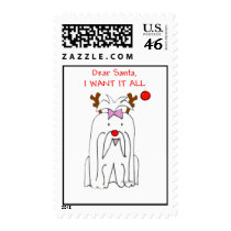 Maltese Dear Santa Postage