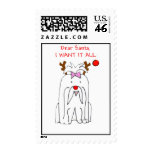 Maltese Dear Santa Postage postage