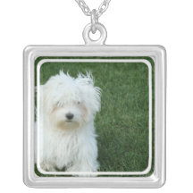 Maltese Dog Necklace