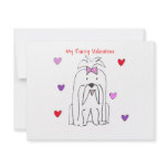 Maltese Furry Valentine Custom Invitations
