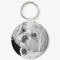Maltese Keychain by EnzieShahmiri Maltese Keychain