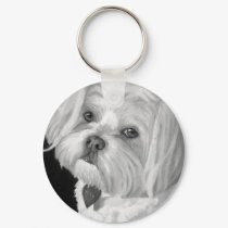 Maltese Keychain