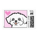 Maltese Love (puppy cut) stamp