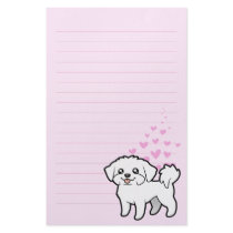 Maltese Love (puppy cut) Customized Stationery