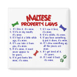 MALTESE Property Laws 2 Fridge Magnet