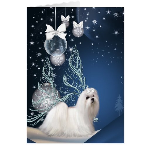 Maltese Christmas Cards, Maltese Christmas Card Templates, Postage