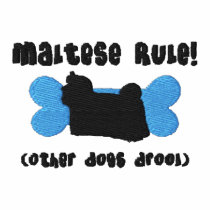 Maltese Rule Embroidered Shirt (Long Sleeve) embroidered shirts by MenagerieMayhem Maltese Rule Embroidered Shirt (Long Sleeve) embroidered shirts
