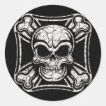 Maltese Skull & Crossbones Stickers