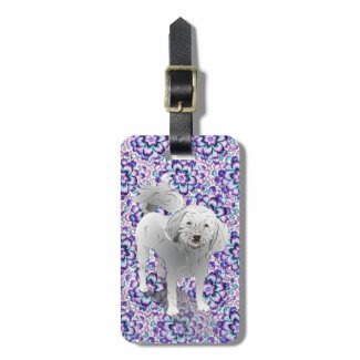 Maltipoo Cute Little White Dog Tags For Luggage