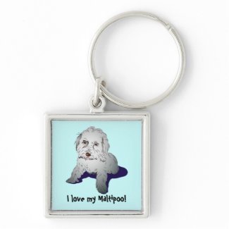 Maltipoo Cute Puppy Keychains