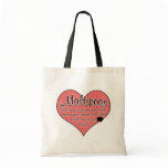 Maltipoo Paw Prints Dog Humor Tote Bags