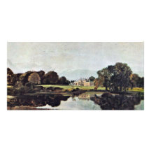 Malvern Hall By John Constable (Best Quality) Photo Card Template