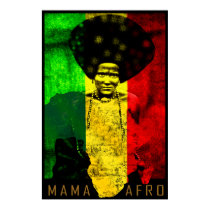 Mama Afro Africa Map Reggae Art Print by Funkart Mama Afro Africa Map Reggae Art Print