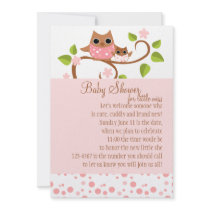 Mama and Baby Owl Custom Announcement
