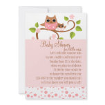 Mama and Baby Owl Custom Announcement