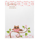 Mama and Baby Owl Letterhead Design