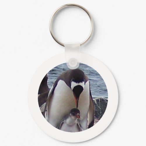 Mama and Baby Penguin keychain