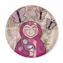 Mama Babushka Refrigerator Magnet