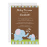 Mama &amp; Baby Elephant Baby Shower Boy or Girl Invitation