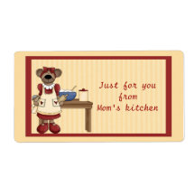 Mama Bear Baking Shipping Label