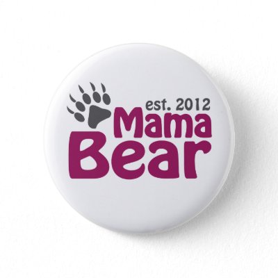 Mama Bear Claw 2012 Pinback Buttons