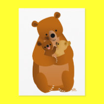 Mama Bear (no background) postcards