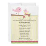 Mama Bird & Baby Baby Shower Personalized Invitations