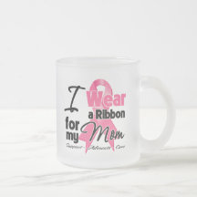 Mamá - cinta del cáncer de pecho tazas de café