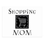 Mamá de las compras tarjetas postales