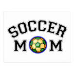 Mamá del fútbol tarjeta postal